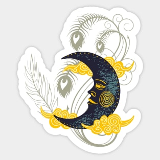 Boho Moon Dreams Sticker